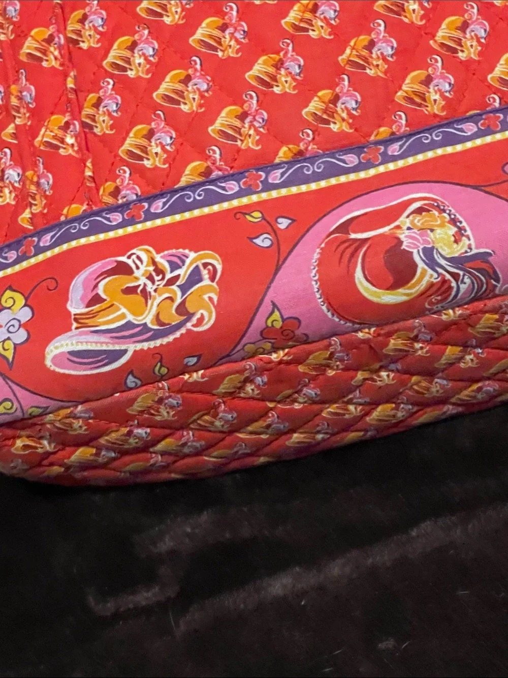 Vintage 2005 Quilted Red Hat Society Tote/Purse/Bag